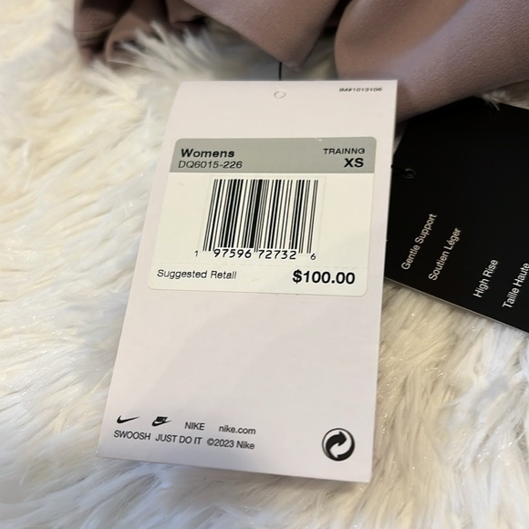 Nike High-Waisted Leggings Taupe XS BNWT - Picture 2 of 3